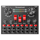 Sound Card V8S Audio Mixer Bluetooth Webcast Personal Entertainment Streamer Live Broadcast for PC Computer