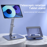 Tablet Stand Desk Riser 360 Rotation Multi-Angle Adjustable Foldable Holder Dock For iPad Pro Air Mini 11 12.9 Xiaomi Laptop