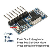 RF module 433 Mhz Wireless Receiver Module RX480E Transmitter Receiver Learning Code 1527 4Ch Antenna For Arduino uno DIY kit