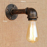 Retro Industrial Wall Lamp Vintage iron rust Water pipe Lamps E27 Loft Light Plated Indoor Lighting Home bedroom restaurant Deco