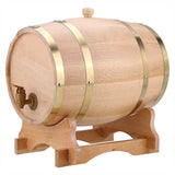10L Vintage Wood Oak Timber Wine Barrel Dispenser for Whiskey Bourbon Tequila growler Beer Brewing Home Brewing