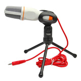 Universal Condenser Microphone 3.5mm Jack Desktop Tripod Stereo Studio Mic Professional Broadcasting Wired Mic For PC Laptop MSN