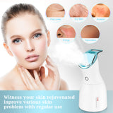 Nano Ionic Facial Steamer Home Spa Humidifier Atomize Skin Care 500ml Water Tank Deep Hydration Mist Sprayer Facial Cleaner