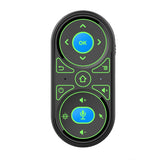 Wireless 2.4G Air Mouse RGB Backlight Gyro IR Learning for Google Voice Remote Control Rechargeable G11 Mini Keyboard