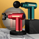 Type C Charging Pocket Massage Gun Electric Deep Muscle Vibration Relief Fitness Portable Mini Fascia Gun 4 Massage Heads XA103T
