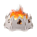 Mini Adjustable Camping Stove Portable Foldable Backpacking Stove For Outdoor Cooking Picnic Folding Wood Stove Burning Stove