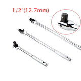 Socket Torque Wrench 1/2 F Rod 15" 18" Long Force Bar Activity Head Wrench with Strong Force Lever Steering Handle for Repairing