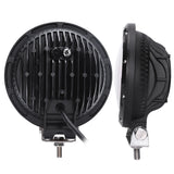 Black 105W 7 Inch LED Work Light High/Low beam OffRoad Fog Driving Light Roof Bar Bumper for Jeep/4x4/Truck/SUV/Cabin/Boat