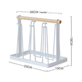 New Cup Drying Rack Drinking Glass and Sports Bottle Drainer Stand and Mug Tree for Kitchen Countertop NE