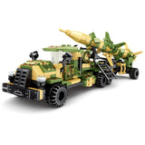 WW2 Military Series World War II Army Anti-Aircraft Missile Vehicle MOC Building Blocks Bricks Toys Gifts