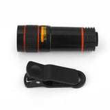 2022.12X Mobile Phone Lens Monocular Telescope Long Focus Lenses 0.45X Wide Angle macro Fisheye Lens For Digital Camera Mobile