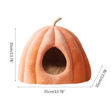 Warm Cave Bed for Indoor Cats Washable Self-Warming Beds Calming Fluffy Tent House for Small Dogs Non Slip Bottom