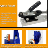 9.5mm 15° Pocket Hole Jig Kit Oblique Hole Puncher Drill Bits Positioner Angle Drilling Depth Adjustable Drill Guide Locator Set