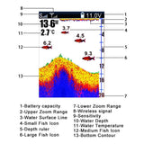 FF918CWLS Wireless Operation Echo Detecting Fish Finder 980 Feet Operating Range 45 Degrees Detecting Camera Detector