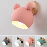 Nordic Wall Lamp Aluminum Sconce for Children Bedroom lights Modern Indoor Wall Light Fixtures E27 Creative Luminaire