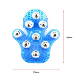 9 Balls Roller Body Massage Glove Muscle Pain Relief Relax Anti Cellulite Massager For Neck Back Shoulder Buttocks  XA27Z