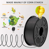 3D Printer Filament 1.75mm Dimensional Accuracy +/-0.02mm 1KG 343M 2.2LBS 3D Printing Material For RepRap
