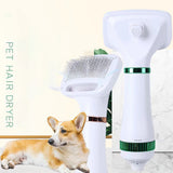 2 In 1 Pet Hair Dryer Portable Home Pet Grooming Cat Hair Comb Dog Fur Blower Smart Adjustable Temperature Pet Dryer And Comb