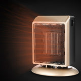 Home Desktop Heating Fan Fall Power Off Overheating Protection Automatic Thermostat Control EU Plug