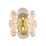 JMZM Modern Wall Lamp Round Bubble Glass Light Luxury Wall Lamp Villa Study Living Room Background Aisle Bedroom Bedside Sconces