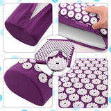 Acupressure Massager Mat Head Neck Back Pain Relief Foot Massage Cushion Pillow Yoga Spike Mat Acupuncture pad Needle Massager