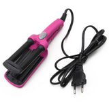 Mini Ceramic Hair Crimper Curler Curling Iron Tong Waving Wand Roller Salon Drop Ship De3