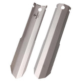 TOMSHOO Titanium Garden Hand Serrated Shovel Outdoor Camping Shovel Hiking Backpacking Trowel with Clip
