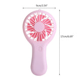 Portable Handheld Mini Air Cooler Silent Fan USB Rechargeable Small Personal Cooling Tools for Home Office Outdoor