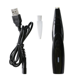Pet Cat Nail Hair Trimmer USB Rechargeable Electric Clipper Pet Grooming Tool Dog Haircut Paw Shaver Clipper (Blue and Black