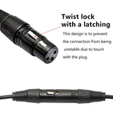 1 Pair XLR 3Pin To RJ45 Female Adapter Cable,XLR Male To RJ45 Network Connector Extension Cable Use Cat5 Ethernet