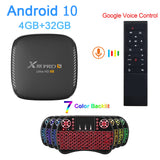 X88 PRO S Android 10.0 Smart TV Box Bluetooth 5.0 2.4G 5G Dual WIFI Media Player 4G 128GB Set Top Box
