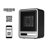Aibecy Hands-free USB Wired 1D 2D QR Barcoder Scanner Desktop Omnidirectional Bar Code Reader Platform with Top Trigger Button