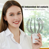 Electric Head Massager 12 Claws Vibration Stimulation Octopus Scalp Massage for Head Scratcher Rechargeable Relieve Head Fatigue