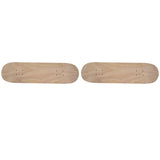 2X 8Inch 8-Layer Maple Blank Double Concave Skateboards Natural Skate Deck Board Skateboards Deck Wood Maple