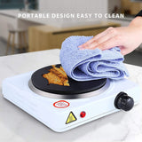 Hotplate,1000W Hotplate Stainless,5 Power Levels Mobile Stove For Travel And Camping,Overheating Protection Eu Plug