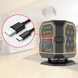 5 Lines Green Laser Level Ground Laser Level L-bracket Pulse Mode Self-leveling 360° Horizontal Vertical Line LD Highlight Light