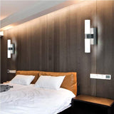 AC85-265V 6W Double heads acrylic LED wall light for Hotel/Bedroom Wall lamps for bathroom Stainless steel LED mirror lights