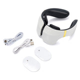 6-Zone Neck Massager With Control Remote 15 Levels Strength Kneading Vertebra Muscle Hammer TENS Electric pulse Heating Therapy