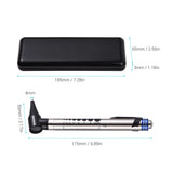 2 in 1 Otoscope Eyes Diagnostic Tool LED Light 4mm Replaceable Ear Tips Handheld Optical Otoscope Ear Diagnostic Supplies
