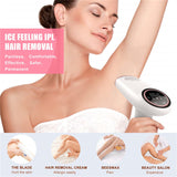 999999 Flashes IPL Laser Epilator Ice Cool Hair Removal LCD Permanent Painless Laser Hair Remover for Bikini Face Lip Back Arm
