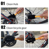 Bicycle Chain Cleaner Brushes Mountain Road Bike Cleaning Kits Repair Tools Bicycle Repair Tools Bicycle Accessories 8pcs