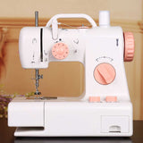 INNE Electric Sewing Machine Mini Small Portable Multifunctional Household Pedal Handmade Repair With Night Light For Beginners