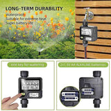 Automatic LCD Display Watering Timer Garden Irrigation Controller With Rain Sensor 6 Separate Water Timer Programs