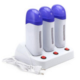 Multifunction Hot Wax Depilatory Roller Body Painless Hair Removal Heater Cartridge Warmer Waxing Epilator Machine for Men and
