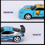 2.4G 1/58 Mini RC Remote Control Racing Car with Light 2 Mode APP Control Chargable Multiplayer Together Vehicle Cola Can Box