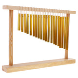 Durable 20-  Handcraft Windchime Bar Chime w/ Wood Stand 38.5 x 27cm