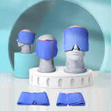 Upgrade Headache&amp; Migraine Relief Ice Hat Adjustable Migraine Ice Head Wrap Flexible Gel Cold Compress Pack for Tension Headache