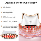 EMS Microcurrent Guasha LED Light Face Neck Body Lifting Anti-Wrinkle Beauty Head Relaxation Massager Skin Rejuvenation Machine
