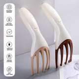 Professional Head Massager Five-Jaw  Head Relax Scalp Neck Plastic Scalp Massager Five Finger Claw Octopus Head Care Device