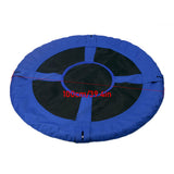 Outdoor 1M 40inch Saucer Rotate Tree Swing 900D 600lbs Flying Giant Rope Round Swing